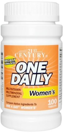 One Daily, Womens, 100 Tablets by 21st Century, 維生素，女性多種維生素 HK 香港