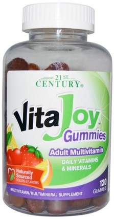 VitaJoy Gummies, Adult Multivitamin, 120 Gummies by 21st Century, 熱敏感產品，維生素，多種維生素gummies HK 香港