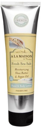 Hand & Body Lotion, Fresh Sea Salt, 5 fl oz (150 ml) by A La Maison de Provence, 洗澡，美容，潤膚露，護手霜 HK 香港