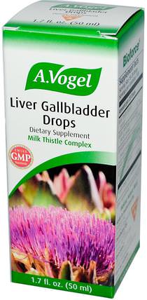 Liver Gallbladder Drops, 1.7 fl oz (50 ml) by A Vogel, 健康，排毒，奶薊（水飛薊素），肝臟支持 HK 香港
