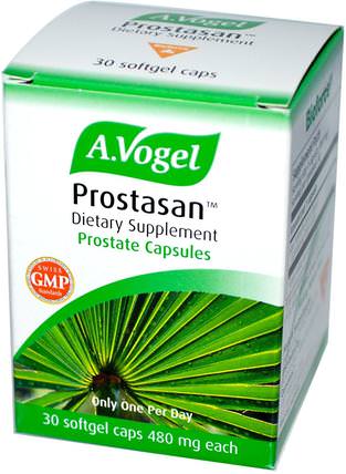 Prostasan, Prostate Capsules, 480 mg, 30 Softgel Caps by A Vogel, 補品，順勢療法，男性，前列腺 HK 香港