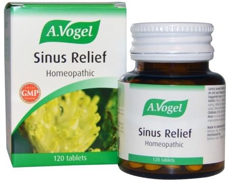 Sinus Relief, 120 Tablets by A Vogel, 補品，順勢療法，鼻腔健康，鼻腔 HK 香港