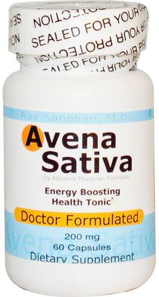 Avena Sativa, 60 Capsules by Advance Physician Formulas, 草藥，燕麥（野燕麥） HK 香港