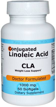 CLA, Conjugated Linoleic Acid, 1000 mg, 50 Softgels by Advance Physician Formulas, 減肥，飲食，cla（共軛亞油酸），健康 HK 香港