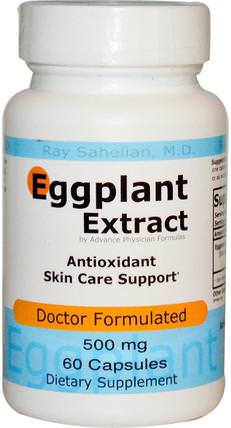 Eggplant Extract, 500 mg, 60 Capsules by Advance Physician Formulas, 補充劑，抗氧化劑 HK 香港