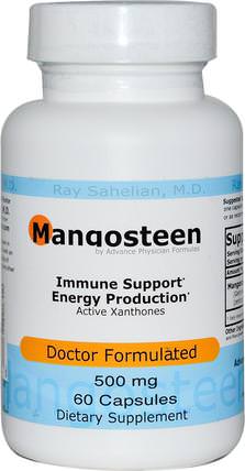 Mangosteen, 500 mg, 60 Capsules by Advance Physician Formulas, 補充劑，抗氧化劑，水果提取物，超級水果，山竹果汁提取物 HK 香港