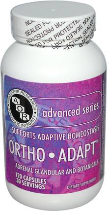 Advanced Series, Ortho Adapt, 120 Capsules by Advanced Orthomolecular Research AOR, 健康，抗壓力 HK 香港