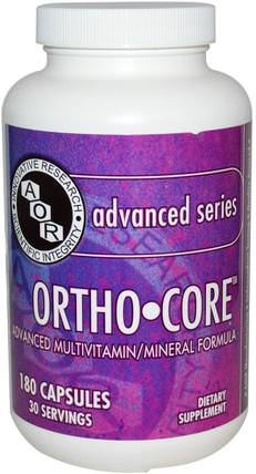 Ortho-Core, Advanced Multivitamin/Mineral Formula, 180 Capsules by Advanced Orthomolecular Research AOR, 健康 HK 香港