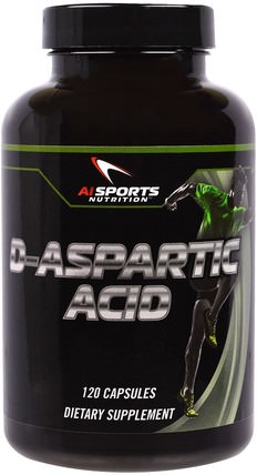 D-Aspartic Acid, 120 Capsules by AI Sports Nutrition, 健康，能量，補充劑，氨基酸，l天冬氨酸 HK 香港