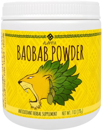 Baobab Powder, 7 oz (198 g) by Alaffia, 補品，超級食品，抗氧化劑 HK 香港