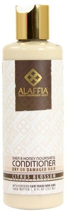 Shea & Honey Nourishing Conditioner, Citrus Blossom, 8 fl oz (235 ml) by Alaffia, 洗澡，美容，頭髮，頭皮，乳木果油，洗髮水，護髮素 HK 香港