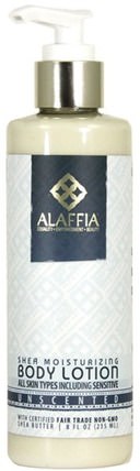 Shea Moisturizing Body Lotion, Unscented, 8 fl oz (235 ml) by Alaffia, 洗澡，美容，潤膚露，乳木果油 HK 香港