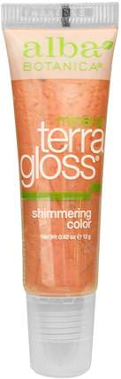 Mineral Terra Gloss, Shimmering Color, 0.42 oz (12 g) by Alba Botanica, 沐浴，美容，口紅，光澤，眼線，唇部護理，唇彩 HK 香港