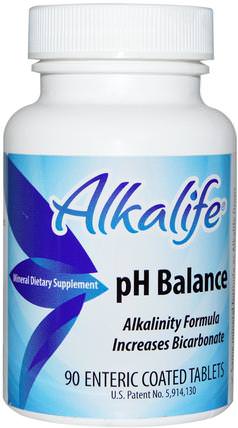 pH Balance, 90 Enteric Coated Tablets by Alkalife, 健康，ph平衡鹼性 HK 香港