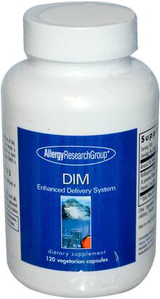 DIM, Enhanced Delivery System, 120 Veggie Caps by Allergy Research Group, 補充劑，二吲哚基甲烷（暗） HK 香港