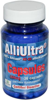AlliUltra Capsules, 360 mg, 30 Capsules by Allimax, 健康，感冒和病毒，免疫系統 HK 香港