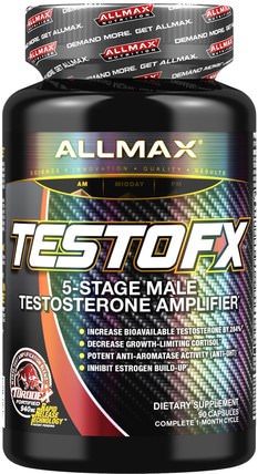 TestoFX, 5-Stage Male Testosterone Amplifier, 90 Capsules by ALLMAX Nutrition, 健康，男性，運動，睾丸激素 HK 香港