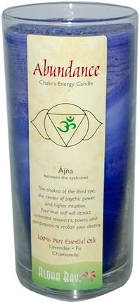 Chakra Energy Candle, Abundance, 11 oz by Aloha Bay, 洗澡，美容，蠟燭 HK 香港
