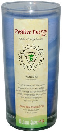 Chakra Energy Candle, Positive Energy, 11 oz by Aloha Bay, 洗澡，美容，蠟燭 HK 香港
