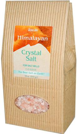 Himalayan Crystal Salt, Coarse, 18 oz (510 g) by Aloha Bay, 食物，香料和調味料，鹽天然鹽 HK 香港