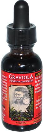 Graviola, 1 oz (30 ml) by Amazon Therapeutics, 草藥，graviola HK 香港