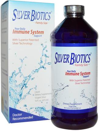 Silver Biotics, Ultimate Immune System Support, 16 fl oz (472 ml) by American Biotech Labs, 補充劑，膠體銀生物 HK 香港