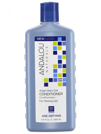 Conditioner, Age Defying, For Thinning Hair, Argan Stem Cells, 11.5 fl oz (340 ml) by Andalou Naturals, 洗澡，美容，堅果護髮素，頭髮，頭皮，洗髮水，護髮素 HK 香港