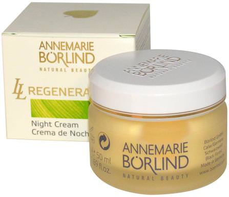 LL Regeneration, Night Cream, 1.69 fl oz (50 ml) by AnneMarie Borlind, 健康，皮膚，晚霜，ll再生系列抗衰老 HK 香港