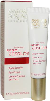 System Absolute, Anti-Aging Eye Cream, 0.50 fl oz (15 ml) by AnneMarie Borlind, 美容，眼霜 HK 香港