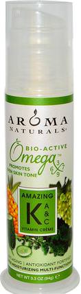 Amazing K, A & C Vitamin Crme, 3.3 oz (94 g) by Aroma Naturals, 美容，面部護理，皮膚類型抗衰老皮膚 HK 香港