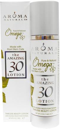 The Amazing 30 Lotion, 4 oz (114 g) by Aroma Naturals, 沐浴，美容，摩洛哥堅果，面部護理，皮膚類型抗衰老皮膚 HK 香港