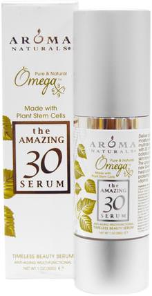 The Amazing 30 Serum, Anti-Aging Multi-Functional, 1 oz (30 g) by Aroma Naturals, 沐浴，美容，摩洛哥堅果，面部護理，皮膚類型抗衰老皮膚 HK 香港