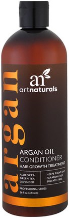 Argan Oil Conditioner, Hair Growth Treatment, 16 fl oz (473 ml) by Artnaturals, 洗澡，美容，護髮素，argan護髮素 HK 香港