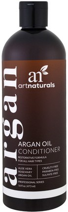Argan Oil Conditioner, Restorative Formula, 16 fl oz (473 ml) by Artnaturals, 洗澡，美容，護髮素，argan護髮素 HK 香港
