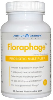 Floraphage, 90 Capsules by Arthur Andrew Medical, 補充劑，益生菌，穩定的益生菌 HK 香港