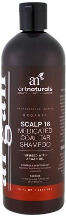 Scalp 18 Medicated Coal Tar Shampoo, 16 fl oz (473 ml) by Artnaturals, 健康，皮膚，頭髮，頭皮 HK 香港