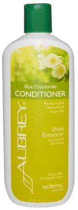 Blue Chamomile Conditioner, Classic Blue Chamomile Scent, Normal, 11 fl oz (325 ml) by Aubrey Organics, 洗澡，美容，頭髮，頭皮，護髮素 HK 香港