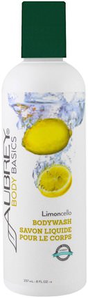 Body Basics, Bodywash, Limoncello, 8 fl oz (237 ml) by Aubrey Organics, 洗澡，美容，沐浴露 HK 香港