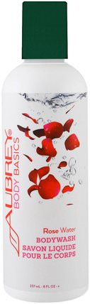 Body Basics, Bodywash, Rose Water, 8 fl oz (237 ml) by Aubrey Organics, 洗澡，美容，沐浴露 HK 香港