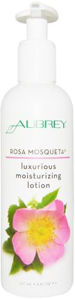 Luxurious Moisturizing Lotion, Rosa Mosqueta, 8 fl oz (237 ml) by Aubrey Organics, 健康，皮膚，潤膚露 HK 香港