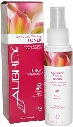 Revitalizing Therapy Toner, Dry Skin, 3.4 fl oz (100 ml) by Aubrey Organics, 美容，面部調色劑，皮膚 HK 香港