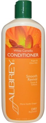 White Camellia Conditioner, Smooth Revival, Dry/Replenish, 11 fl oz (325 ml) by Aubrey Organics, 洗澡，美容，頭髮，頭皮，護髮素 HK 香港
