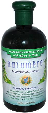 Ayurvedic Mouthwash, 12 oz (354 ml) by Auromere, 洗澡，美容，口腔牙齒護理，漱口水 HK 香港