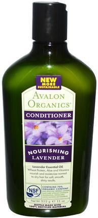 Conditioner, Nourishing, Lavender, 11 oz (312 g) by Avalon Organics, 洗澡，美容，護髮素，頭髮，頭皮，洗髮水，護髮素 HK 香港