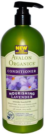 Conditioner, Nourishing, Lavender, 32 oz (907 g) by Avalon Organics, 健康 HK 香港