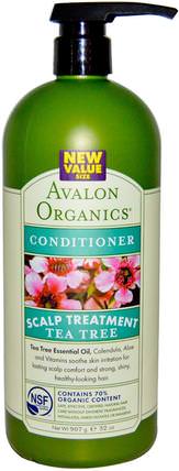 Conditioner, Scalp Treatment, Tea Tree, 32 oz (907 g) by Avalon Organics, 健康 HK 香港