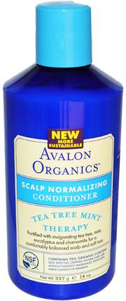 Scalp Normalizing Conditioner, Tea Tree Mint Therapy, 14 oz (397 g) by Avalon Organics, 健康 HK 香港