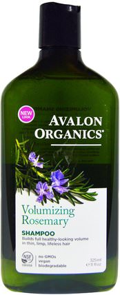 Shampoo, Volumizing, Rosemary, 11 fl oz (325 ml) by Avalon Organics, 洗澡，美容，洗髮水，頭髮，頭皮，護髮素 HK 香港