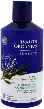 Thickening Conditioner, Biotin B-Complex Therapy, 14 oz (397 g) by Avalon Organics, 健康 HK 香港