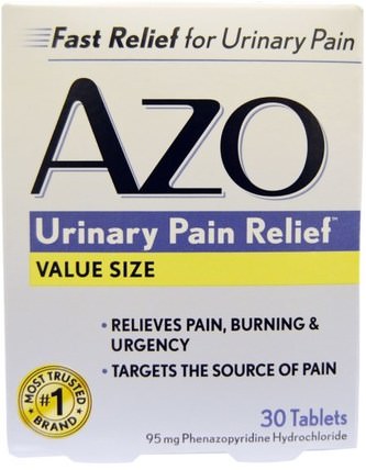 Urinary Pain Relief, 30 Tablets by Azo, 健康，泌尿健康 HK 香港